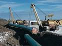 oil pipeline through the