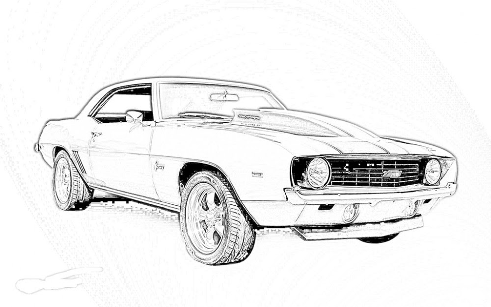 Download Muscle car coloring pages to download and print for free