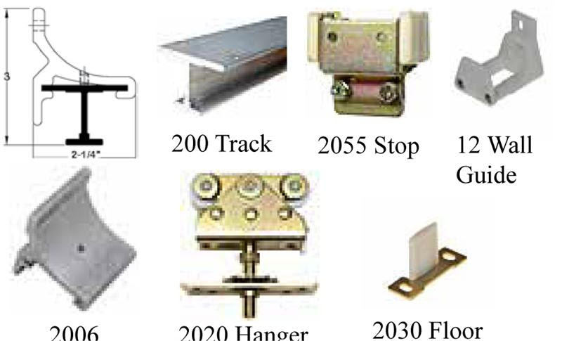 Wall Mount Sliding Door Hardware