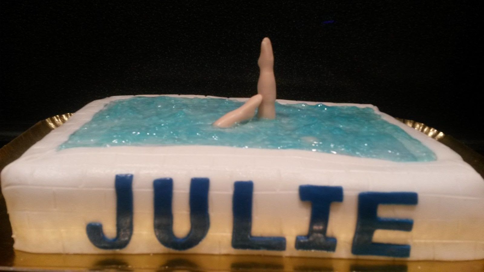 Gateau Piscine Natation Synchronisee cook