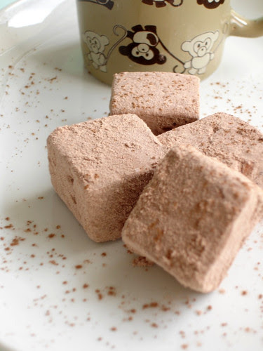 Chocolate marshmallows / Marshmallows de chocolate