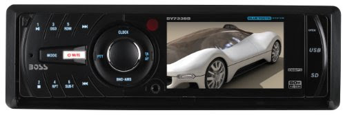 Boss Audio BV7334 Single-DIN 3.2-Inch Widescreen TFT Monitor AM/FM Receiver
