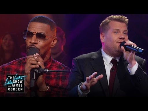 Jamie Foxx And James Corden Sing Famous Public Domain Songs - Video