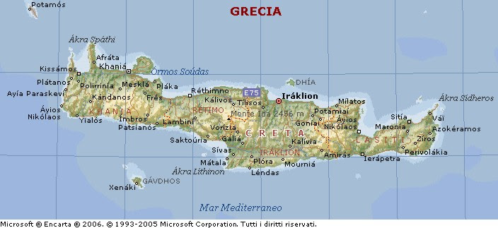 Creta Cartina Antica