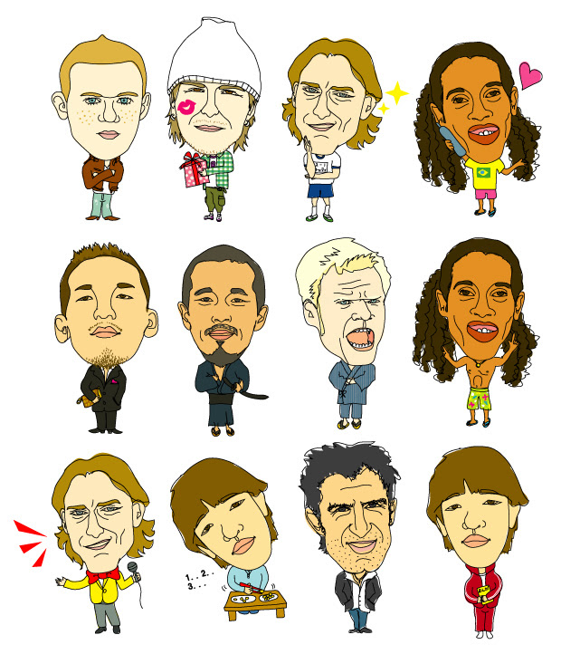 サッカー選手イラスト For W杯チョイ通ガイド Kankan Illustration Factory
