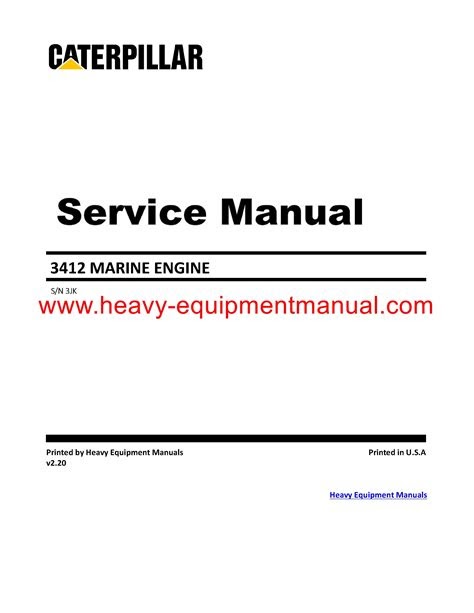 eBook Repair Manual For Cat 3412 Marine Engine