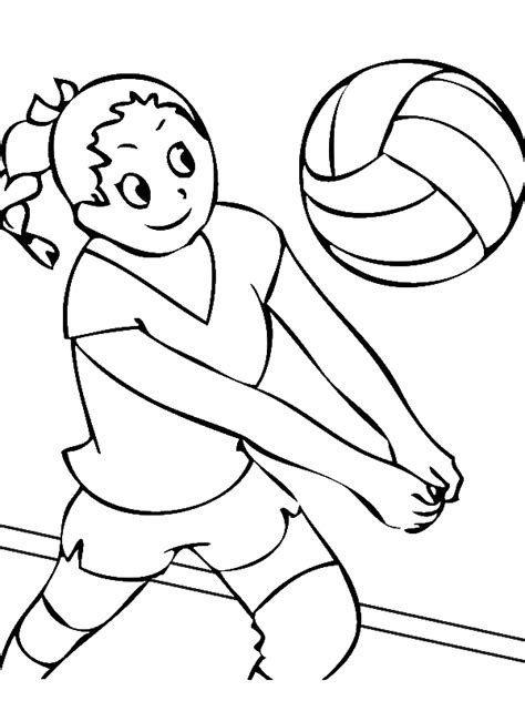 girls volleyball team coloring page  print  coloring