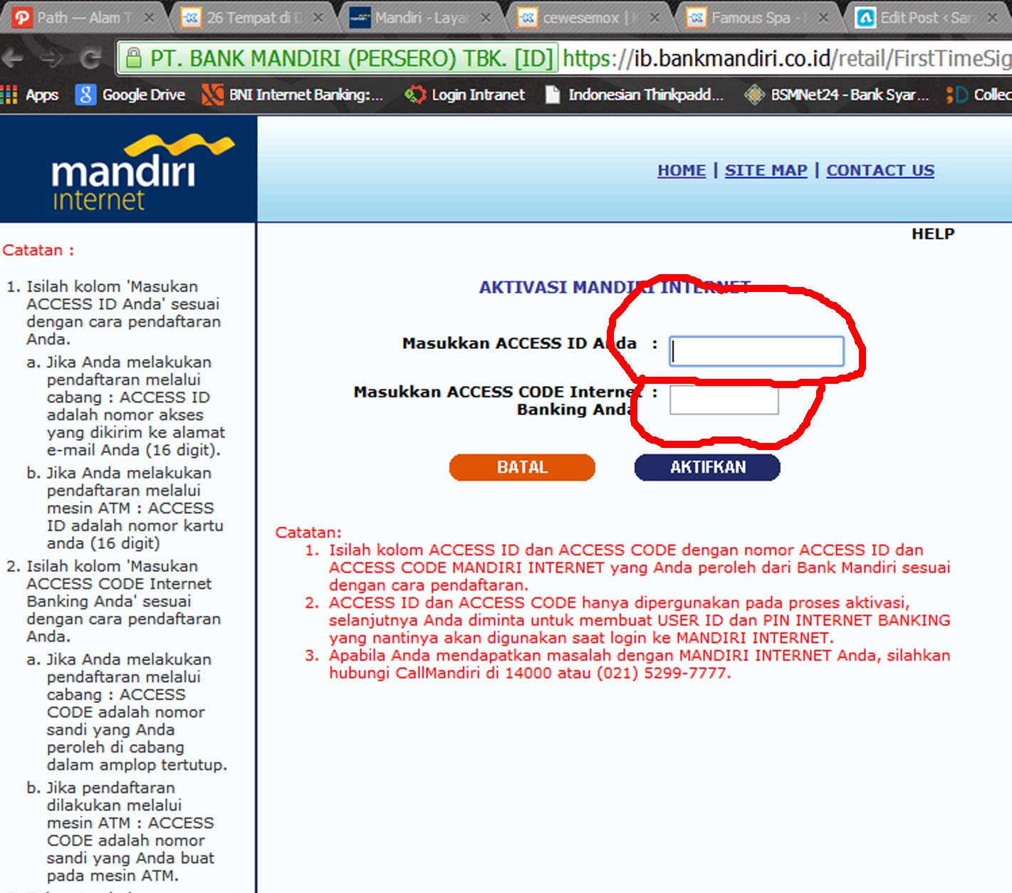 Cara Mendaftar Internet Banking Bank Mandiri Melalui Mesin 