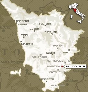 Toscana Cartina Pienza