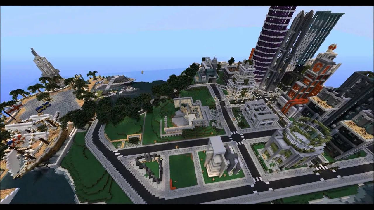 Minecraft Timelapse The City of KERALIS - YouTube