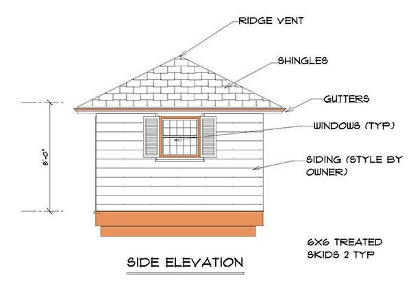 12×12 Hip Roof Shed Plans &amp; Blueprints For Crafting A ...