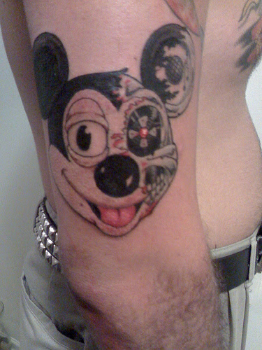 Mickey Terminator Tattoo. For this week's Tattoo Tuesday we've featured an 