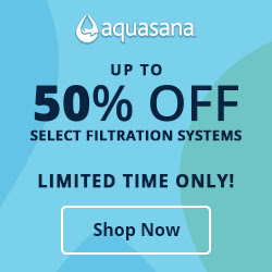 30% off aquasana water filter systems
