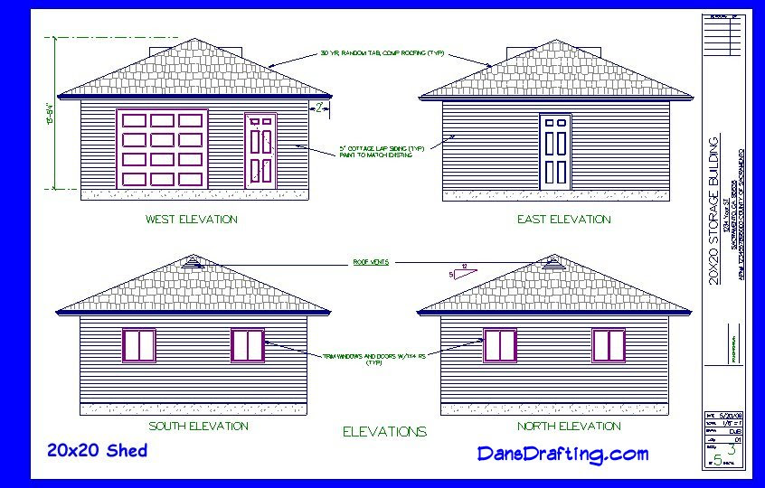 12x20 starter cabin w/ covered porch plans package