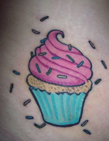 It is a large tattoo on the right hand side of her tummy