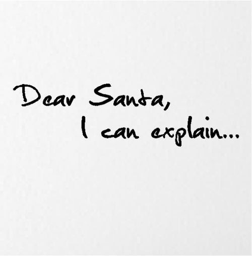 Image result for Dear Santa I can explain image