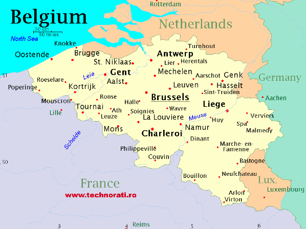 harta rutiera a belgiei Belgia harti harta politica a Belgiei | Harta Online
