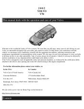 2002 Volvo V70 Problems, Online Manuals and Repair Information