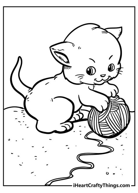  printable cat coloring pages realistic