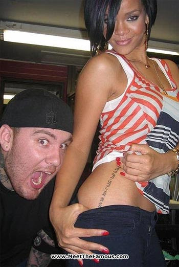 The singer is stated to have at least 12 places tattooed on her body.
