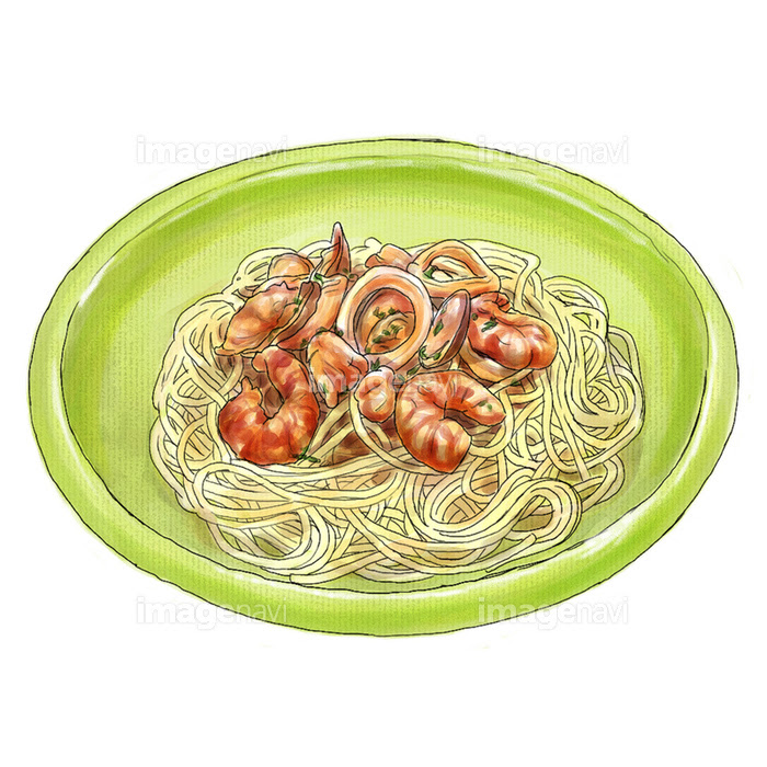 シーフードスパゲッティ の画像素材 32580058 イラスト素材なら