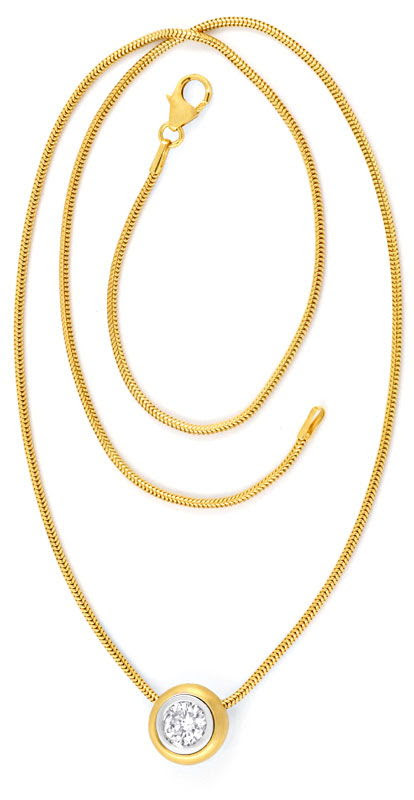 Originalfoto BRILLIANT-KOLLIER DREIVIERTEL-KARÄTER