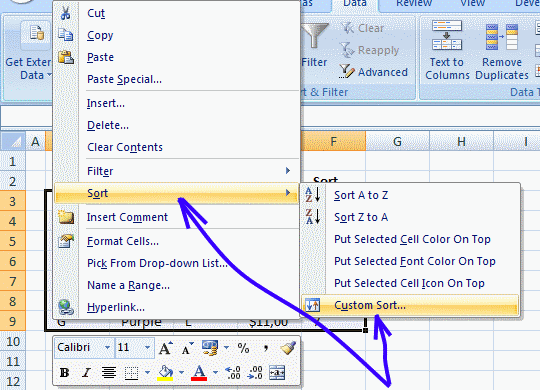 in sort formula excel to alphabetically custom formula] How in to a in sort excel order [No table a