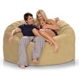 One Up Innovations 10851115 Jaxx Master Sac Foam Bean Bag - Microsuede Camel