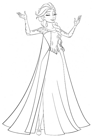 Princess Elsa Coloring Pages