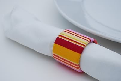 Napkin Rings of Cardboard Tubes