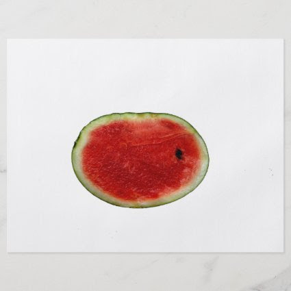 single watermelon slice graphic flyers