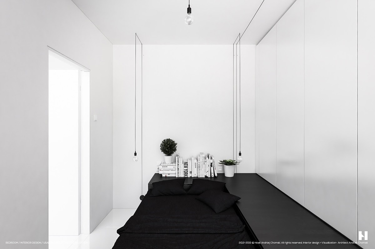 40 Beautiful Black White Bedroom Designs