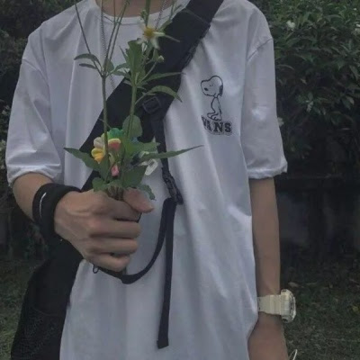 捧花头像男高清文艺的男捧花头像半身图片 男生头像 美头网