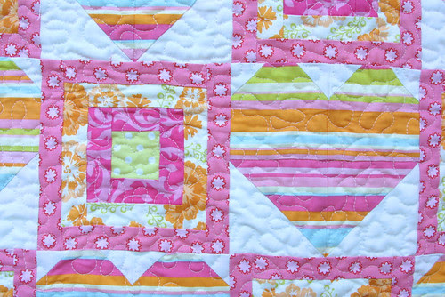 Sweet Hearts Baby Quilt Detail
