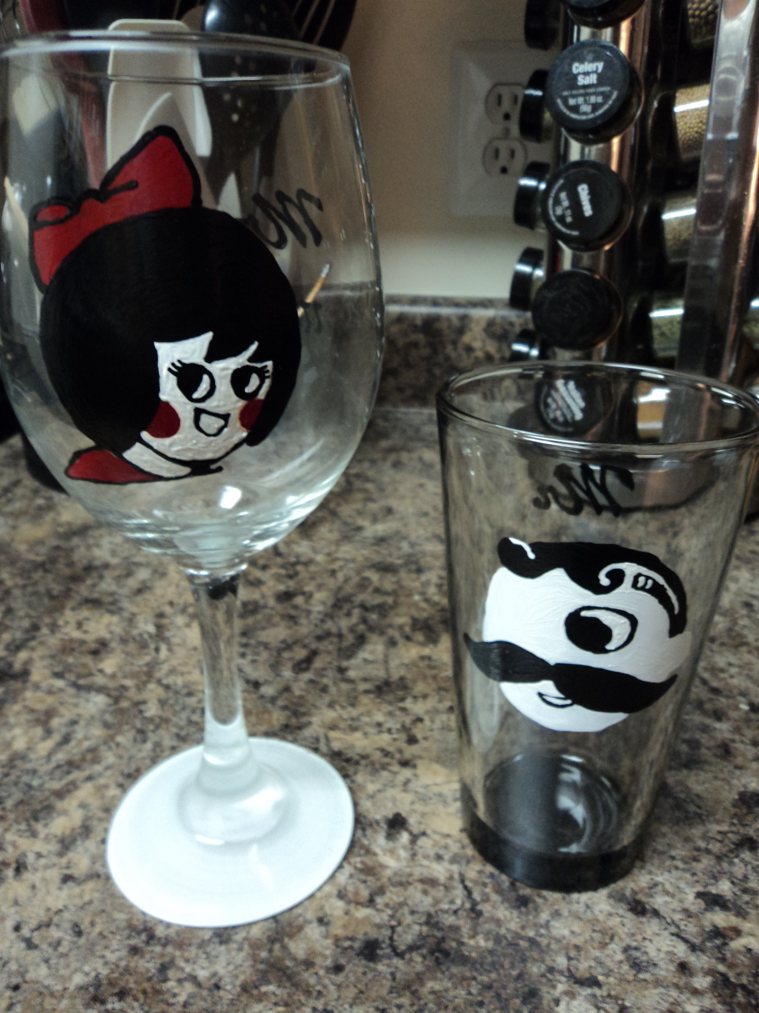 Ways to Paint Wine Glasses - How