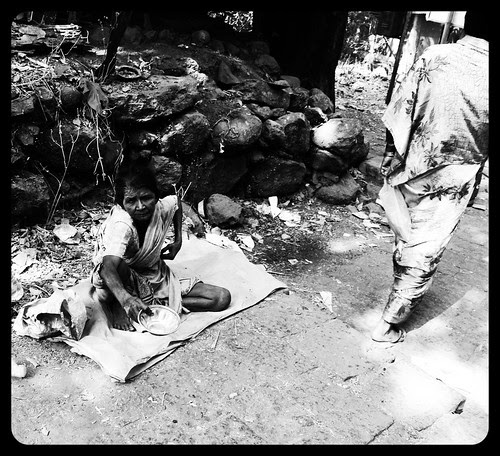 Beggars Feel The Pinch When The Rupee Falls by firoze shakir photographerno1