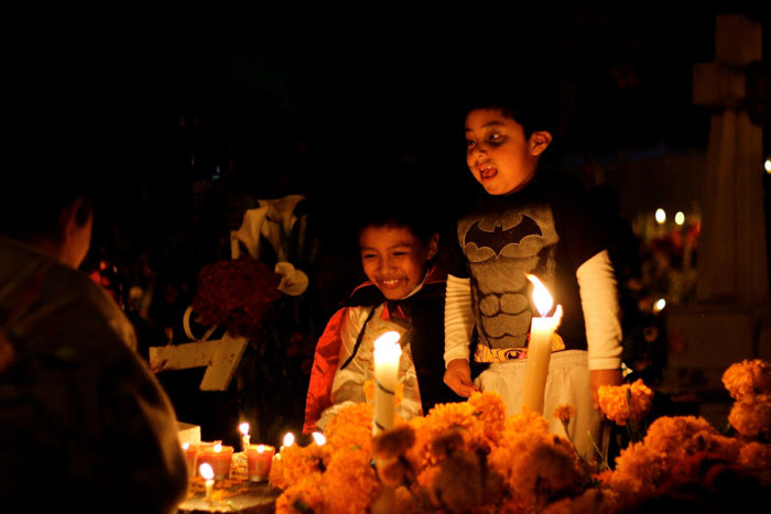 Dia de los muertos in Oaxaca stays true to its roots, and people from all over Mexico come to celebrate the sprits of those who have died. (Photo by Alysa Hullett.)