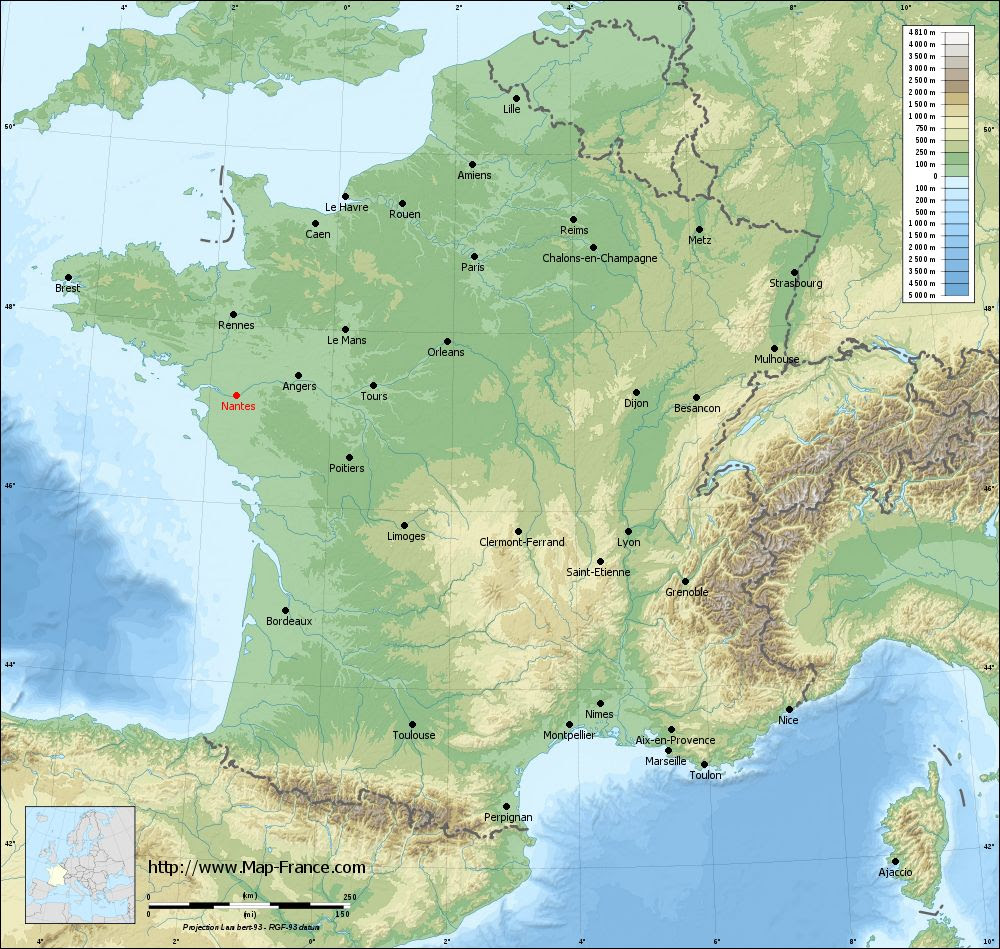 ROAD MAP NANTES : maps of Nantes 44200 or 44300 or 44000 ...