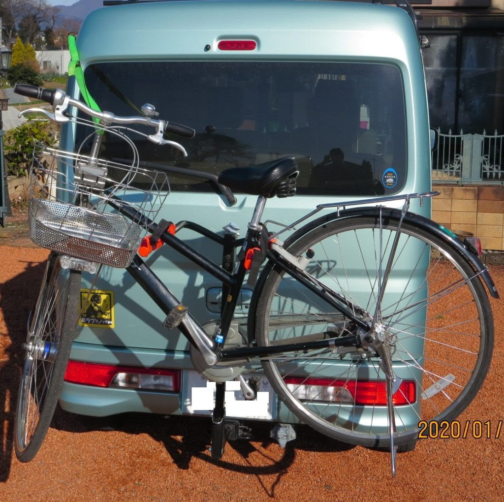 自転車の取り付け Nkjの軽自動車キャンプ