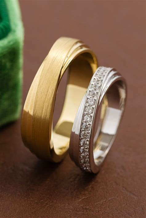 The definition or meaning of a promise ring is different for each couple. Unique wedding rings. Couple rings. Matching bands. Gold