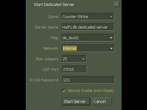 Creating CS 1.6 Server