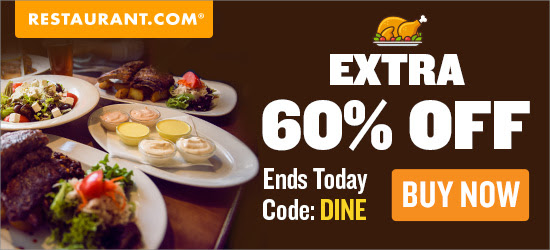 Restaurant.com Weekly Promo Offer 125 X 125