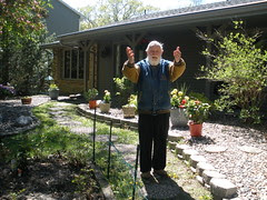 Dad with Flowers