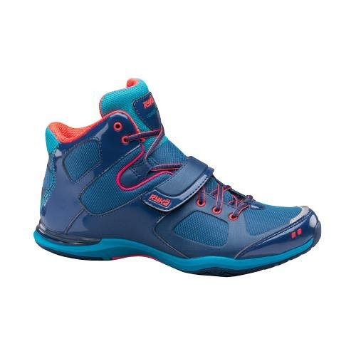 RYKA Women's Downbeat Aerobics Shoe,Jet Ink Blue/Teal Falls/Coral Rose,8 M US