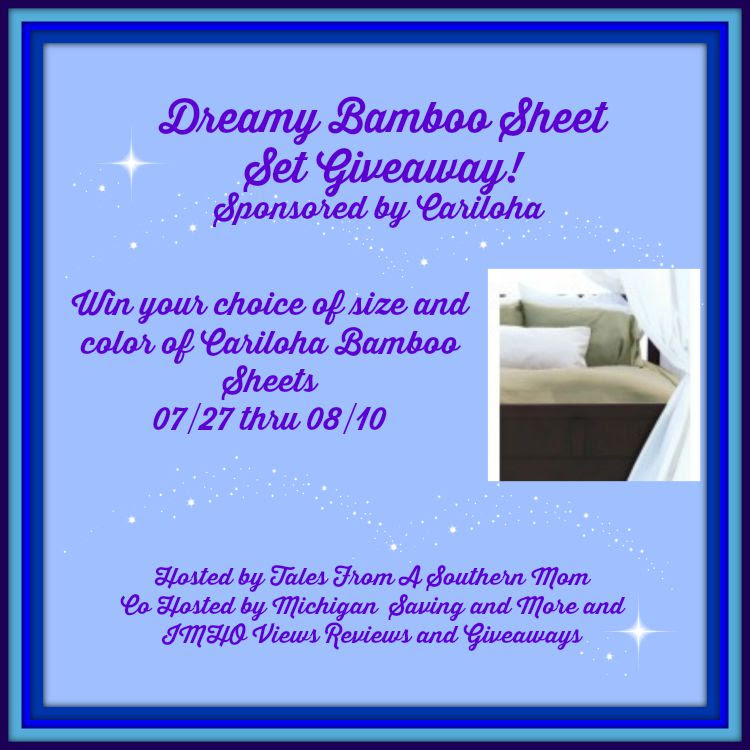 Dreamy Bamboo Sheet Set Giveaway!