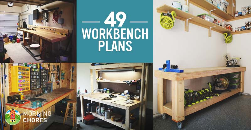 49 Free DIY Workbench Plans &amp; Ideas to Kickstart Your ...