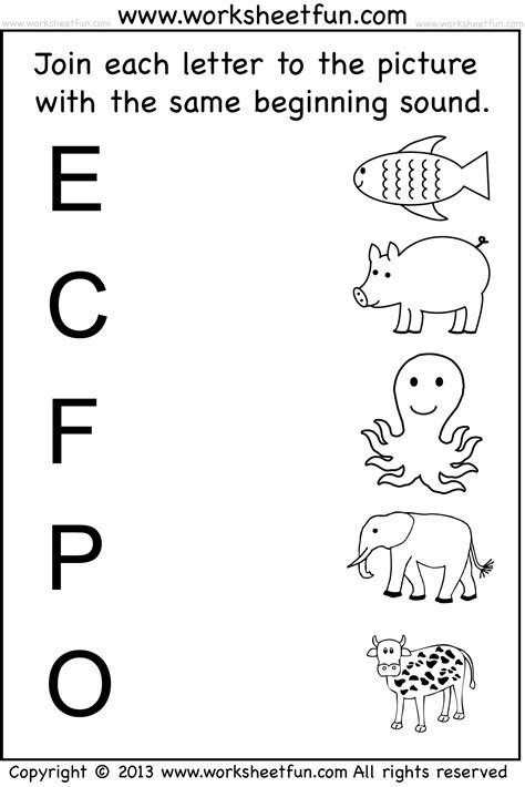  beginning sound 7 worksheets pre k worksheets free kindergarten