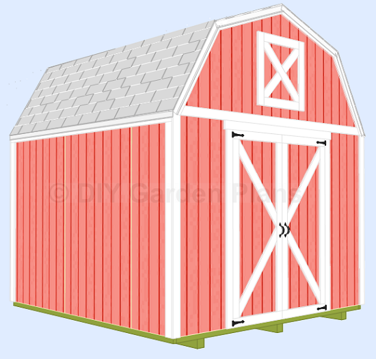 10'x10' Gambrel Shed Plans with Loft