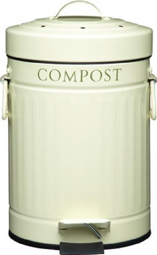 Kitchen Craft Compost Pedal Bin with Charcoal Filter 3 Litres