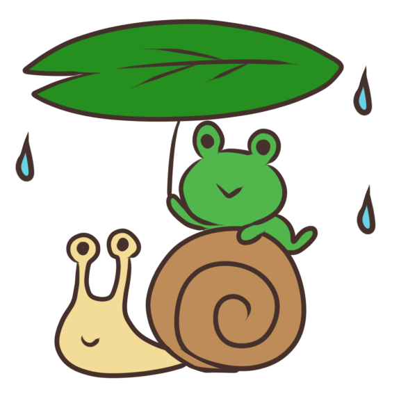 カエルとカタツムリのイラスト かわいいフリー素材が無料のイラストレイン